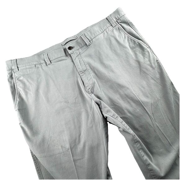 Duck Head Gold School Pant Men 42x32 Gray Chino Khaki Classic Fit Stretch - Picture 1 of 12